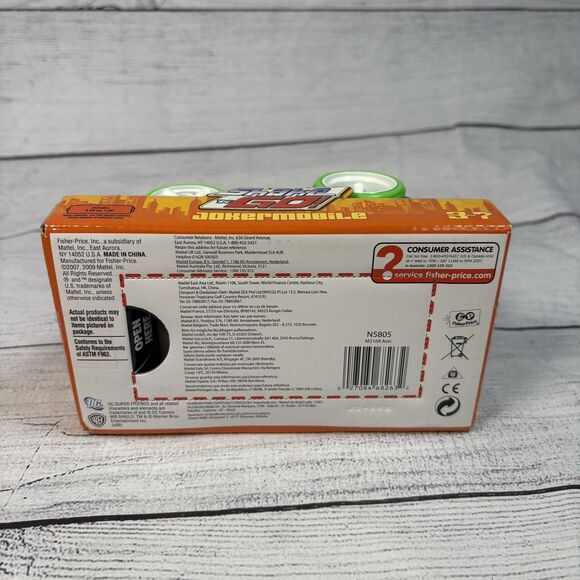 DC Super Friends Fisher Price Shake n Go Jokermobile Roadster Shake Car New - Picture 5 of 5